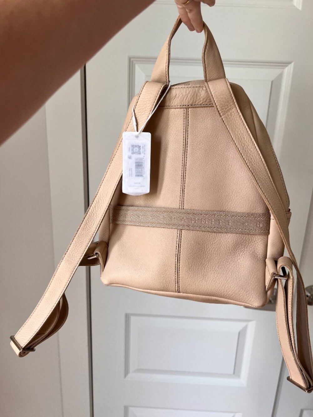 Hammitt Hunter Medium Leather Backpack Tan Silver Studs NWT - Picture 7 of 8
